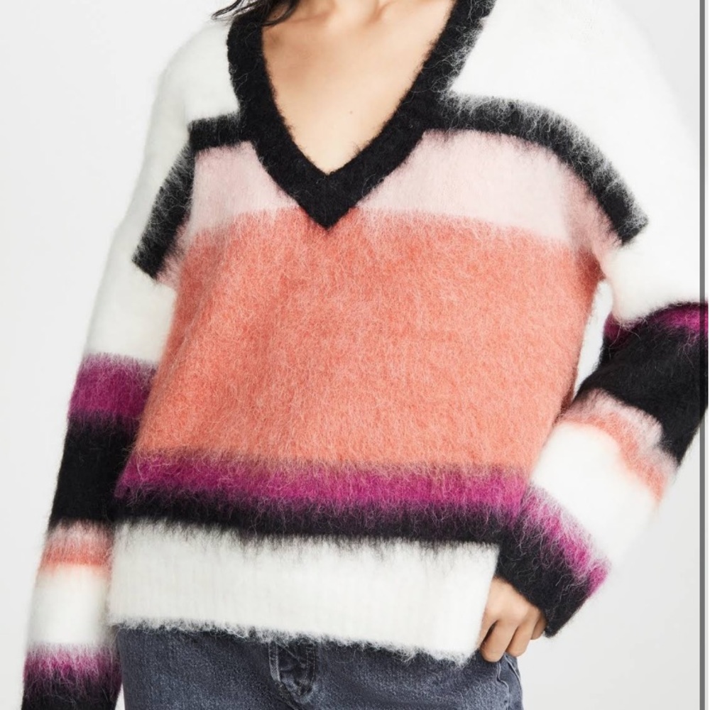 Cinq à Sept Multicolor V-Neck Sweater - Picture 2 of 5